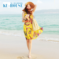 ku-house 印花潮人连衣裙